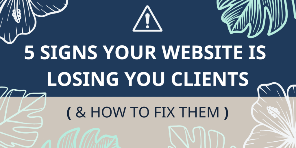 Website audit showing why clients leave
